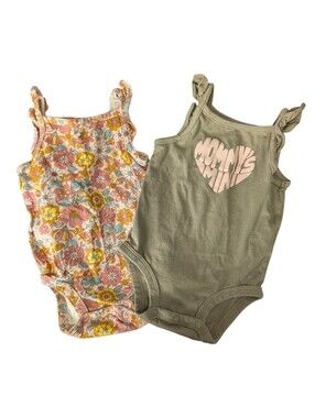 Floral & Olive 'Mommy's Mini' Baby Bodysuit Duo